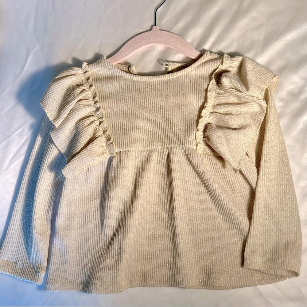 12-18 months Zara gold undertone toddler top